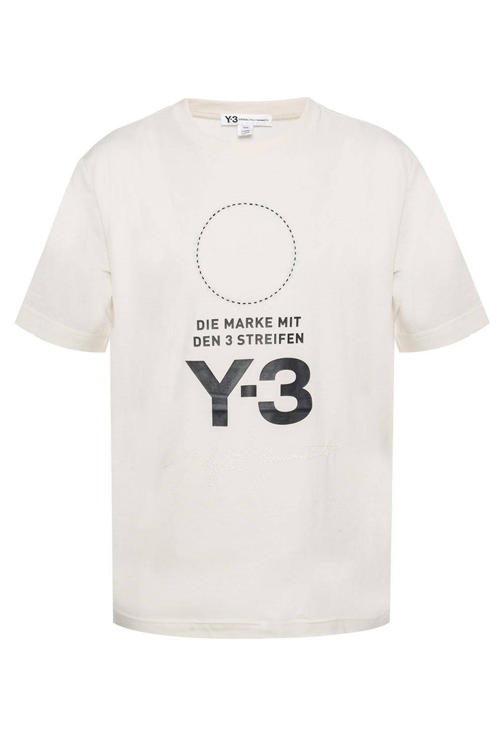 White Logo-printed T-shirt Y-3 Yohji Yamamoto - Vitkac Australia